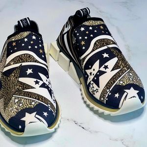 Dolce & Gabbana Comet-print Sorrento Slip-on Sneakers